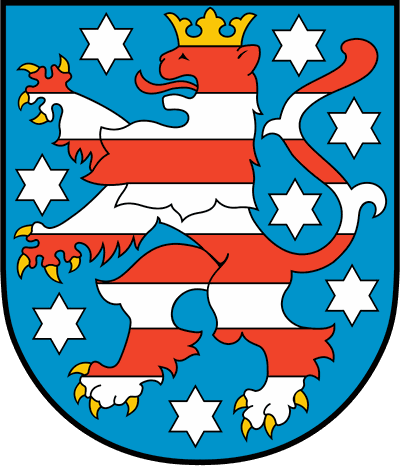 Wappen des Freistaats Thüringen
